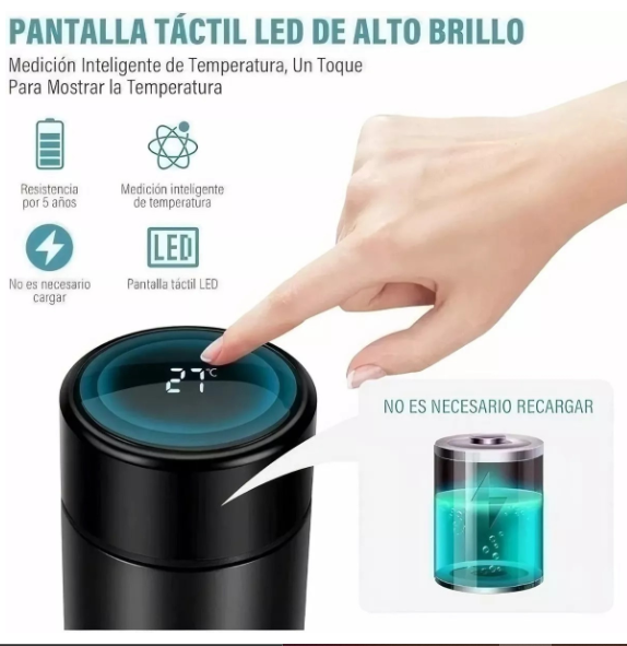 Termo Botella Inteligente Temperatura Pantalla Led Digital ™