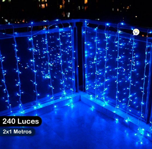 CORTINA LED 2X1 METROS 240 LED DECORACIÓN ™