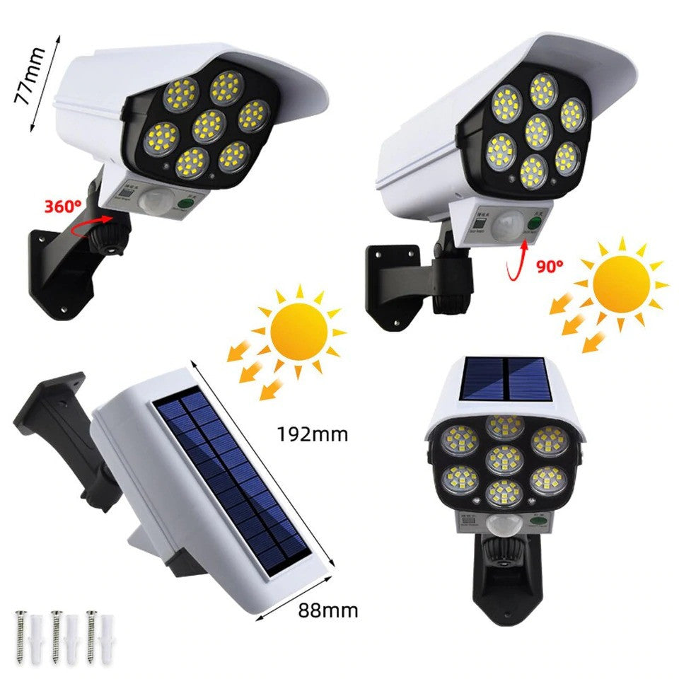 LÁMPARA LED PANEL SOLAR Y SENSOR DE MOVIMIENTO ™