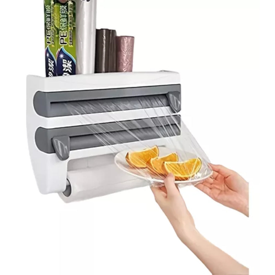 Dispensador Papel Cocina Cortador Soport